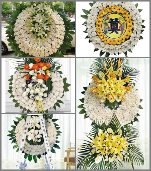 福建漳州华安县丰山镇玉胜村花圈速递